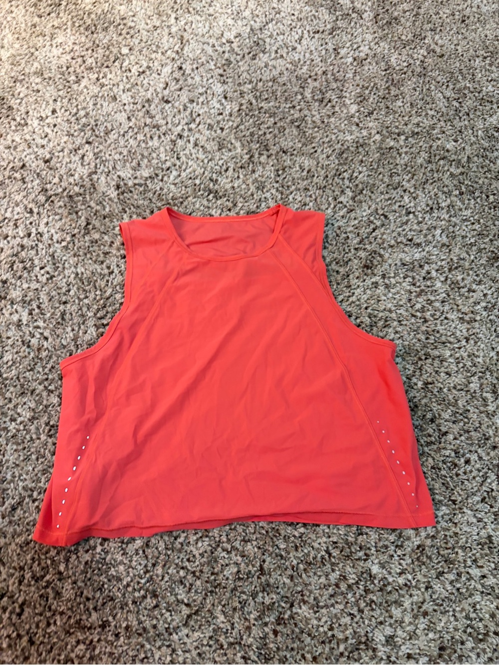 Lululemon sculpt tank cropped coral